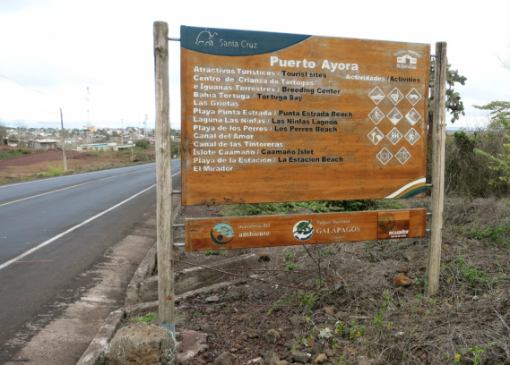 Puerto Ayora Sign